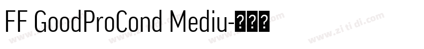 FF GoodProCond Mediu字体转换